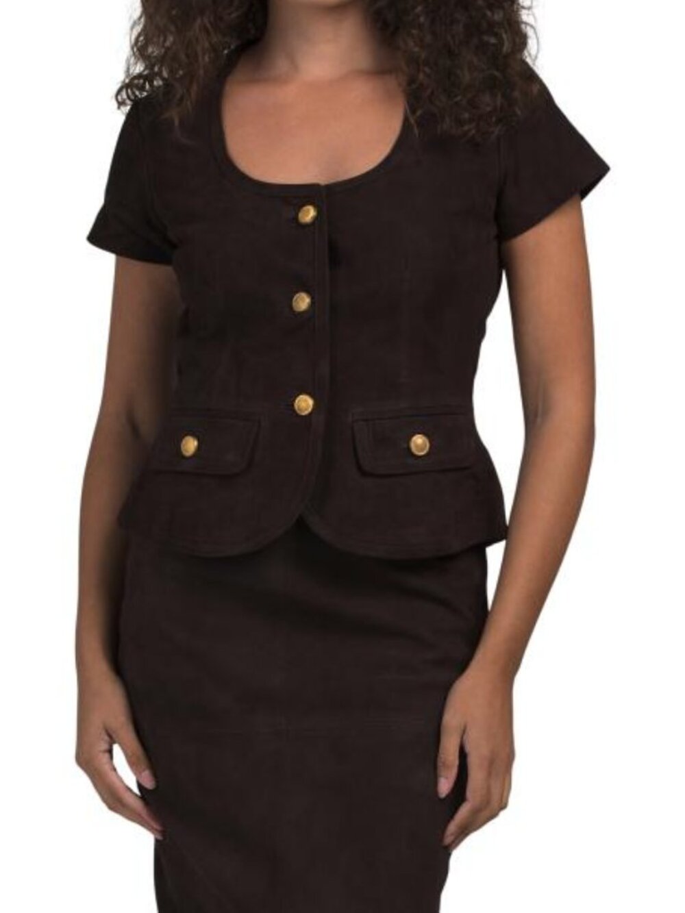 BOD & CHRISTENSEN Leather Blend Nava Top